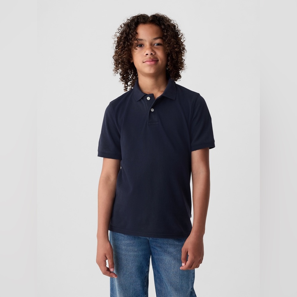 Gap Kids Uniform Polo Shirt in Navy Indigo Size XL 12